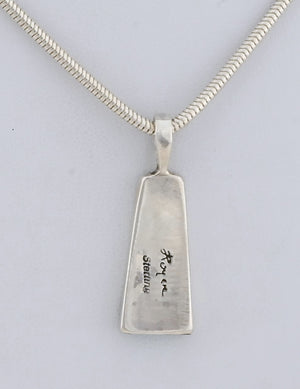 Pendant with Turquoise and Onyx by Jimmy Poyer