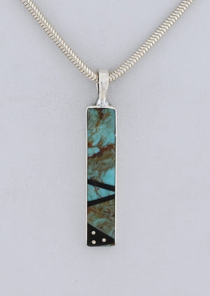 Pendant with Green Turquoise by Jimmy Poyer