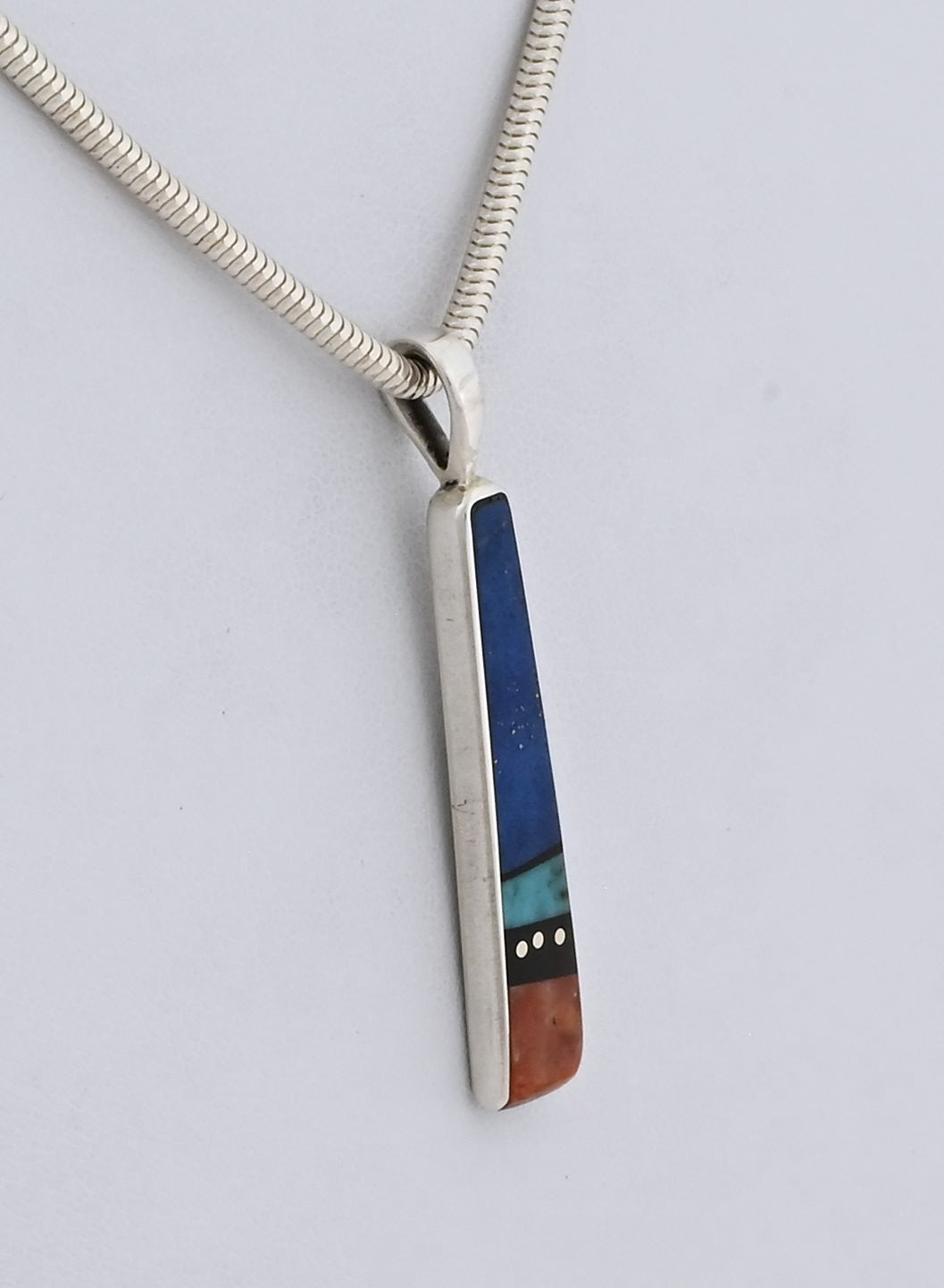 Pendant with Lapis Inlay by Jimmy Poyer