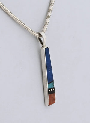 Pendant with Lapis Inlay by Jimmy Poyer