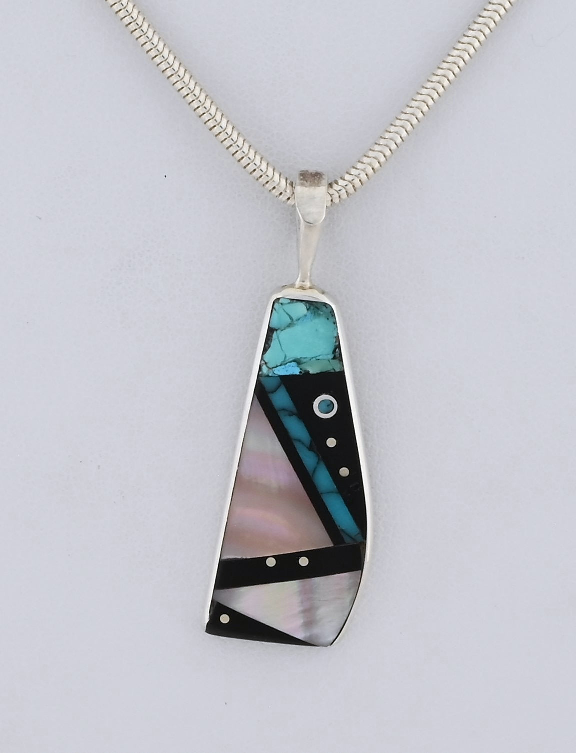 Pendant with Freeform Inlay by Jimmy Poyer