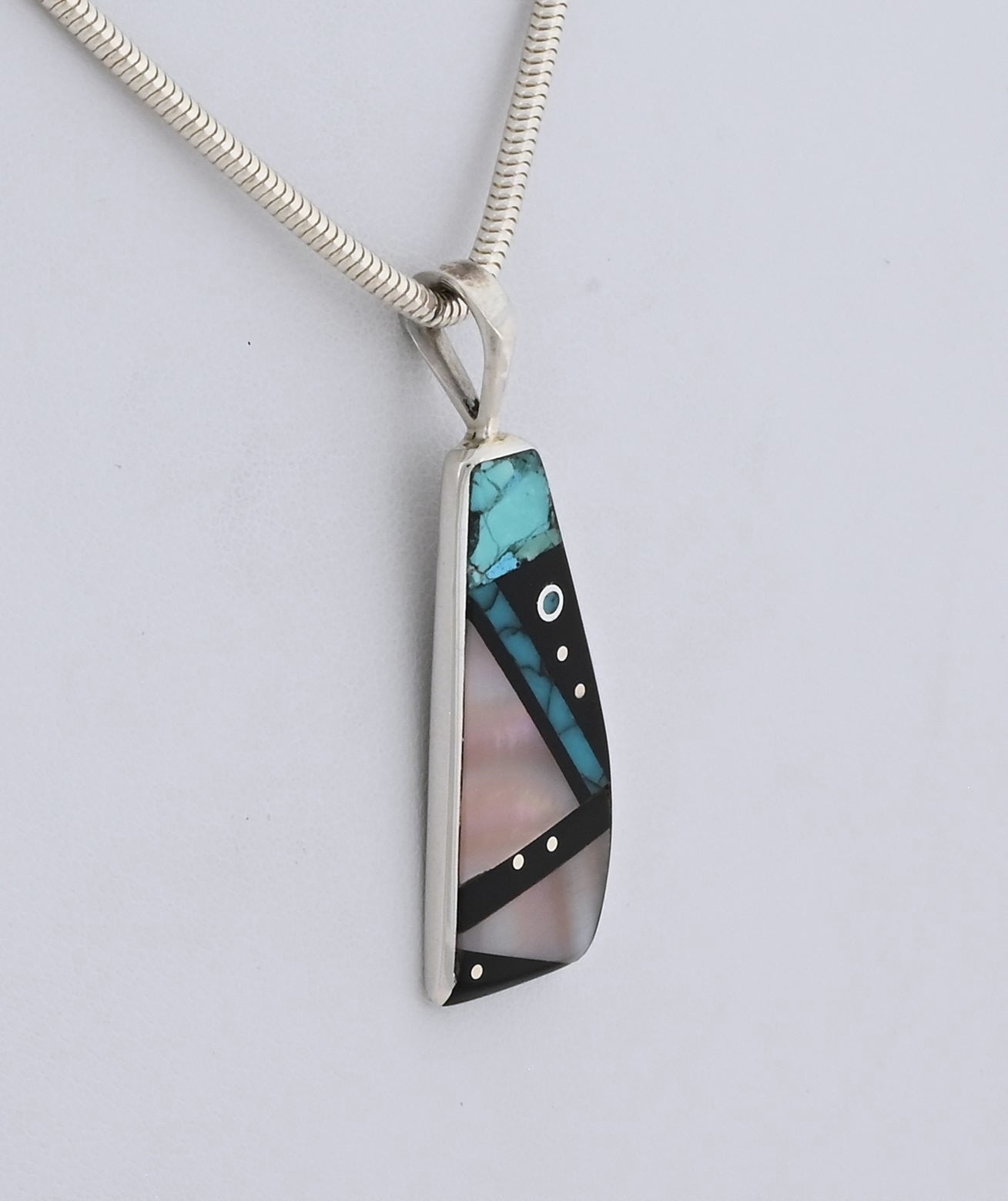 Pendant with Freeform Inlay by Jimmy Poyer