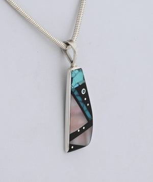 Pendant with Freeform Inlay by Jimmy Poyer