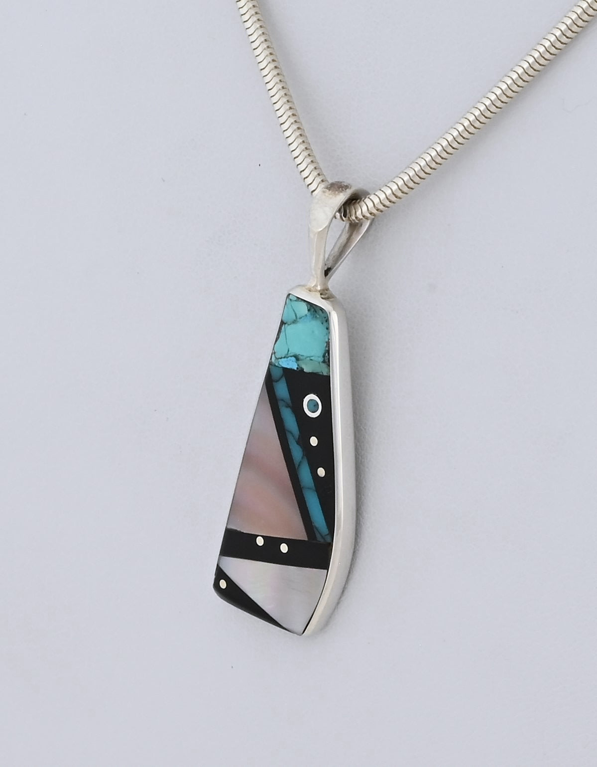 Pendant with Freeform Inlay by Jimmy Poyer