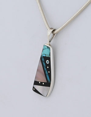 Pendant with Freeform Inlay by Jimmy Poyer
