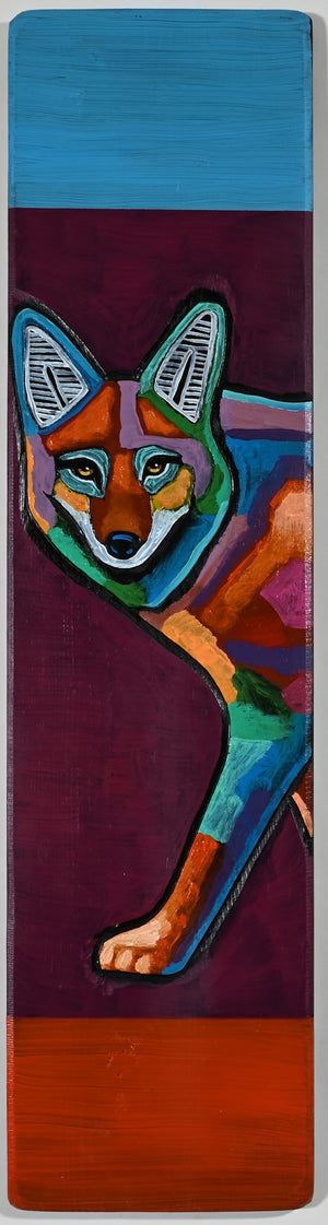 "Coyote" Acrylic on Board by Leland Holiday