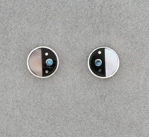 Earrings with Inlay by Jimmy Poyer