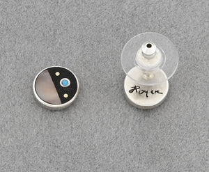 Earrings with Inlay by Jimmy Poyer