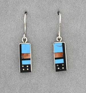 Earrings with Inlay by Jimmy Poyer