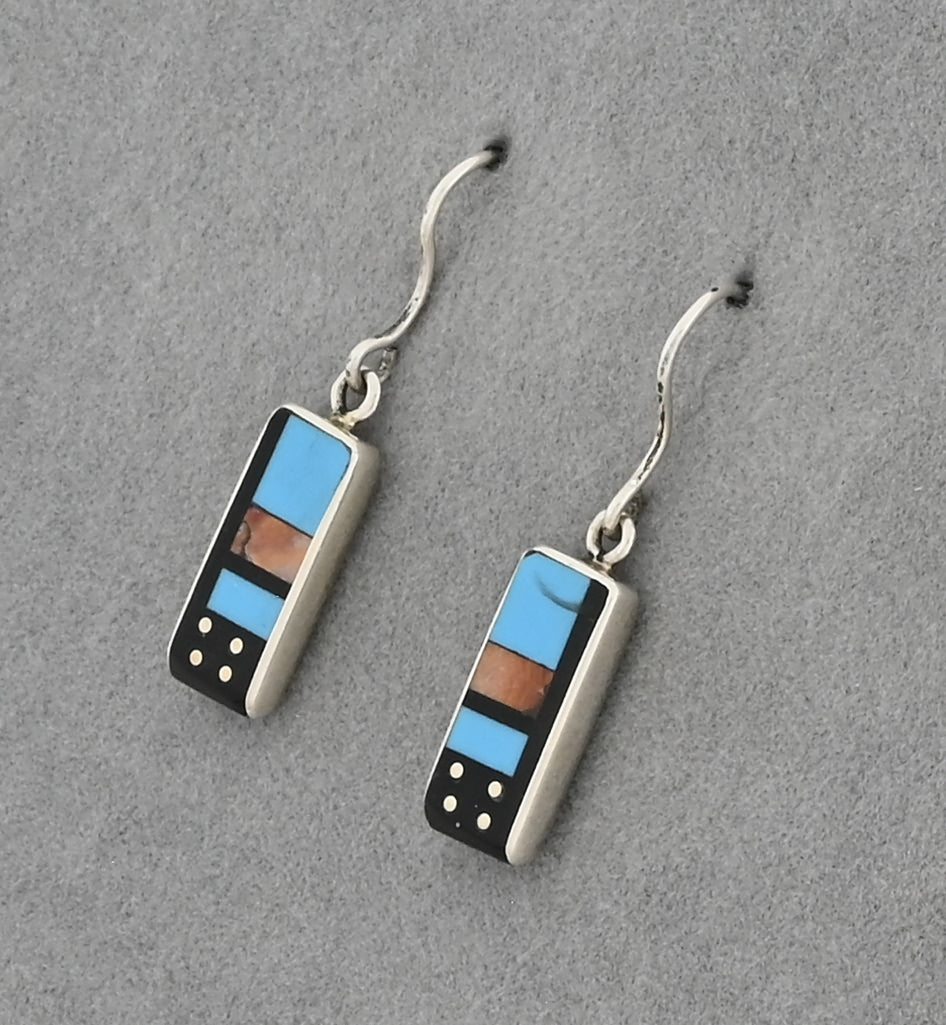 Earrings with Inlay by Jimmy Poyer