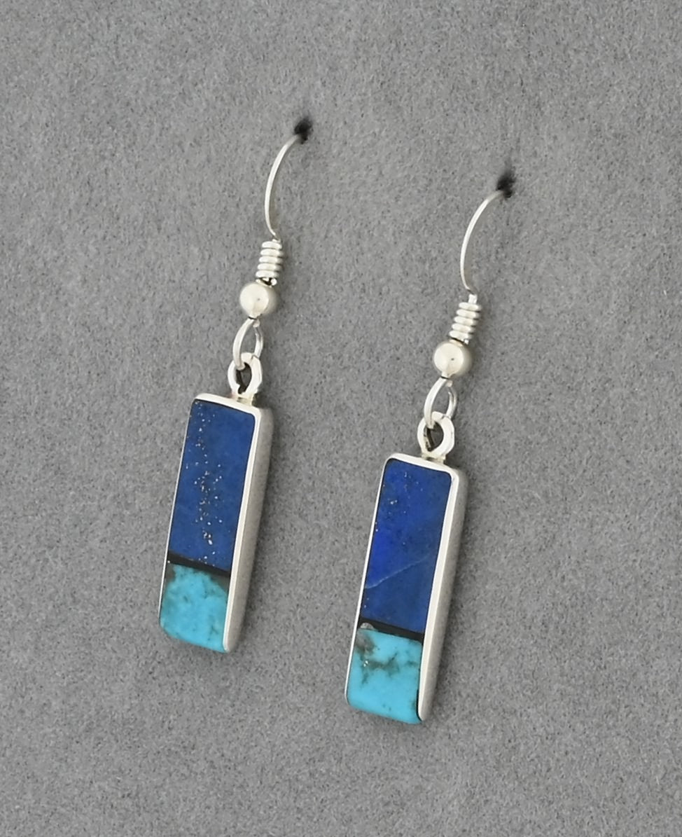 Earrings with Inlay by Jimmy Poyer