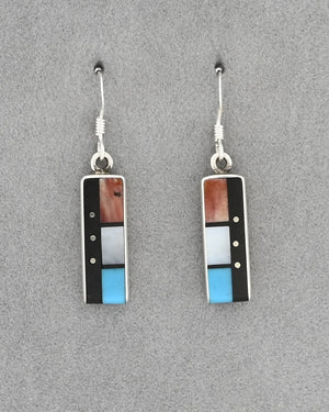 Earrings with Inlay by Jimmy Poyer