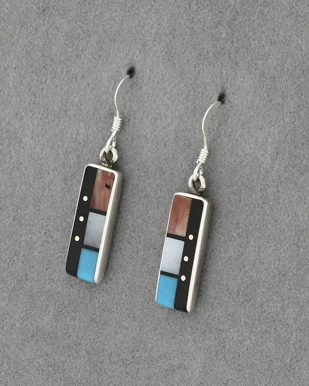 Earrings with Inlay by Jimmy Poyer