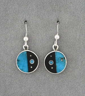Earrings with Inlay by Jimmy Poyer