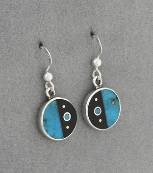 Earrings with Inlay by Jimmy Poyer