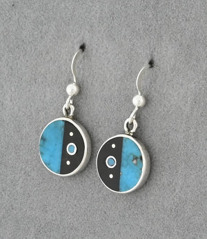 Earrings with Inlay by Jimmy Poyer