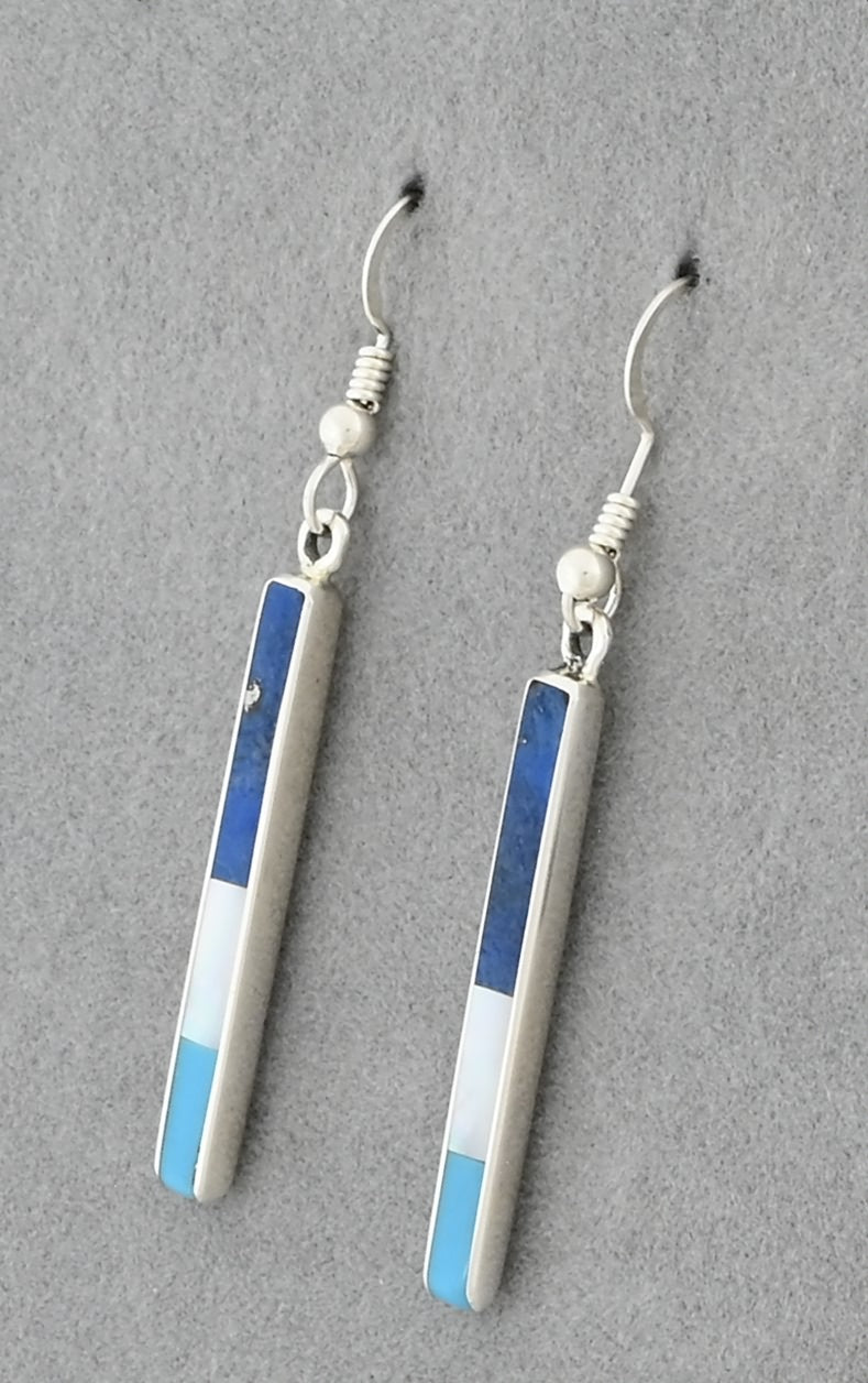 Earrings with Inlay by Jimmy Poyer