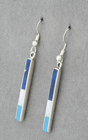 Earrings with Inlay by Jimmy Poyer