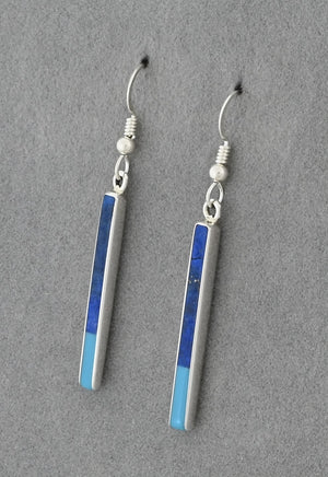Earrings with Inlay by Jimmy Poyer