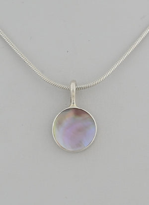 Pendant with Freshwater Mussell Shell by Jimmy Poyer