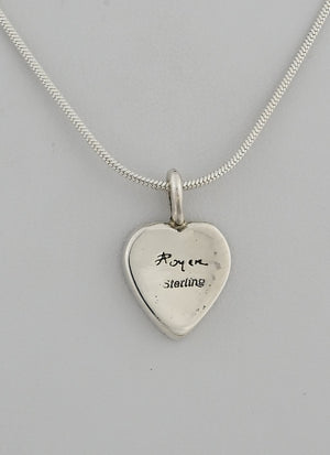 Pendant with Heart Shaped Inlay by Jimmy Poyer