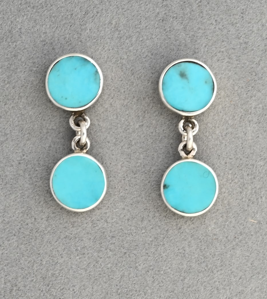 Earrings with Double Round Drops by Jimmy Poyer