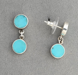 Earrings with Double Round Drops by Jimmy Poyer