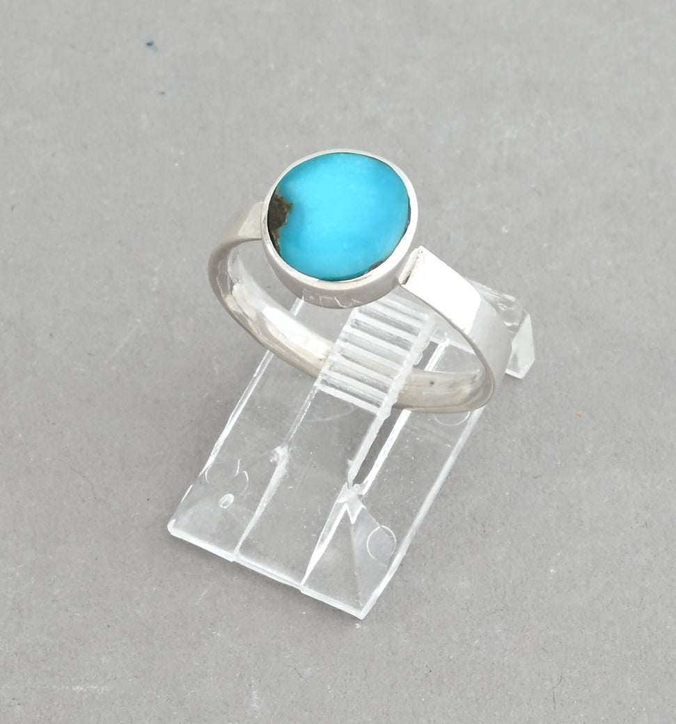 Ring with Turquoise by Jimmy Poyer; Size 6