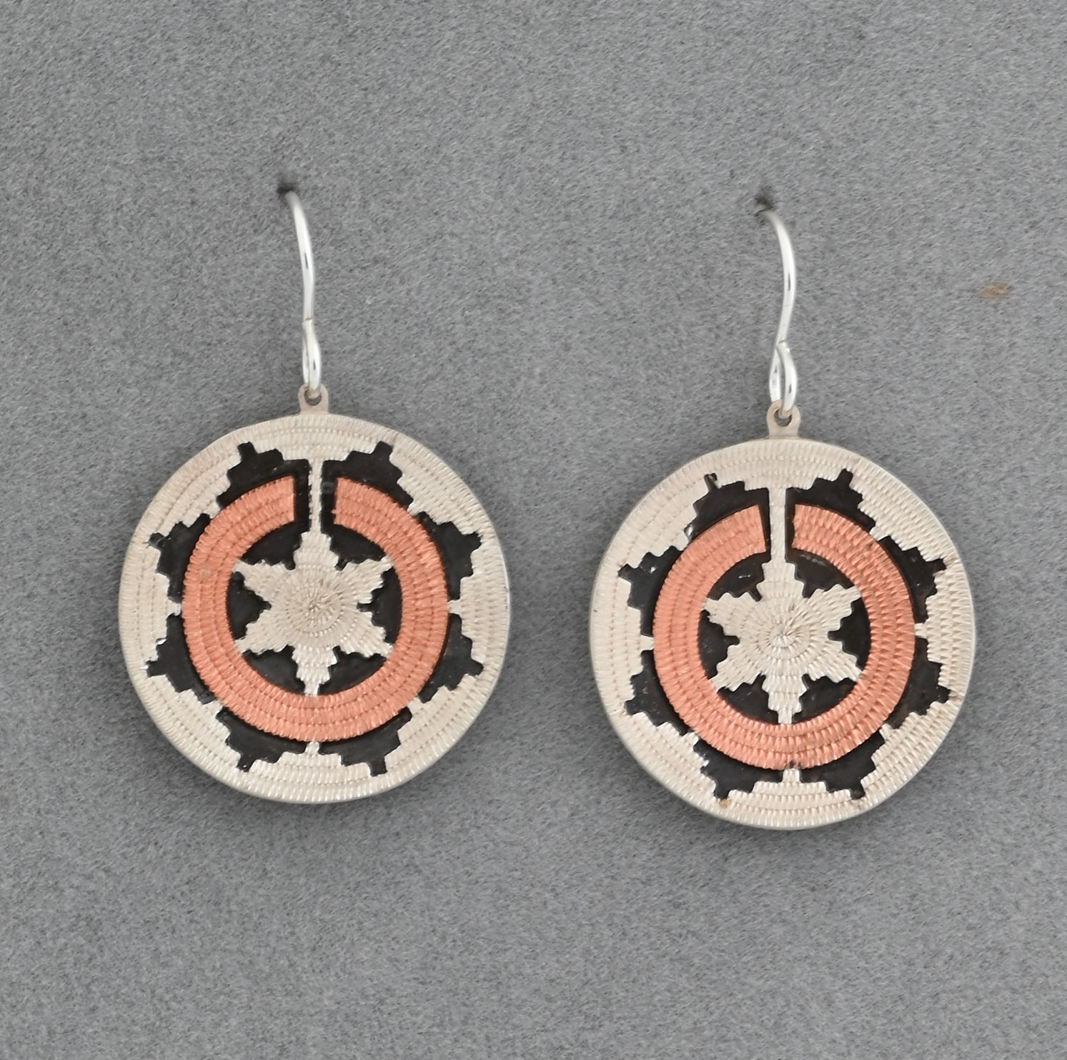 Earrings with Medium Baskets by Roland Begay
