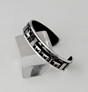 Bracelet with Storyteller Design by Roland Begay