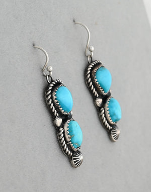 Earrings with Turquoise by Jeanette Dale