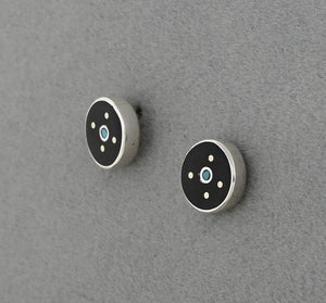 Earrings with Small Round Stud by Jimmy Poyer