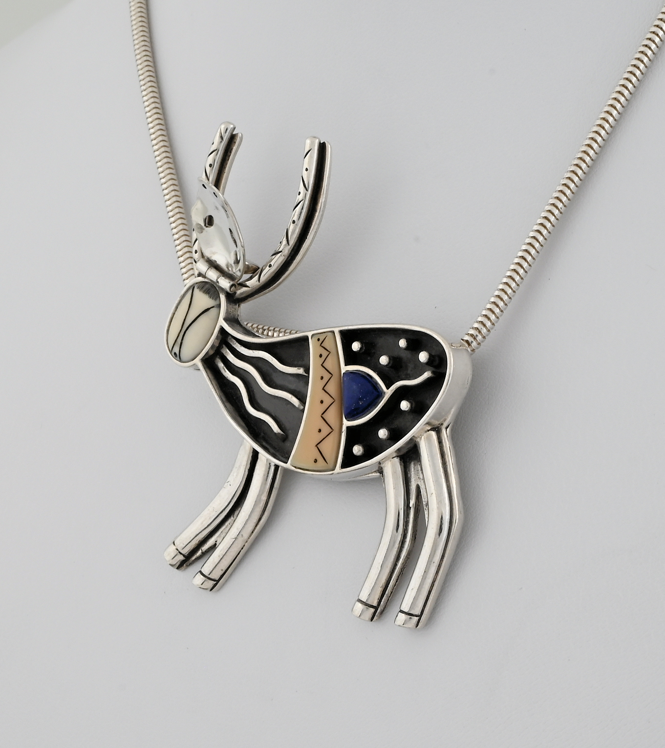 Caribou Pin/Pendant by Denise Wallace