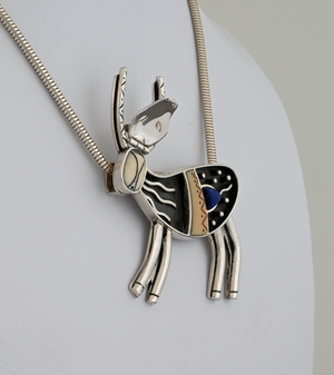 Caribou Pin/Pendant by Denise Wallace