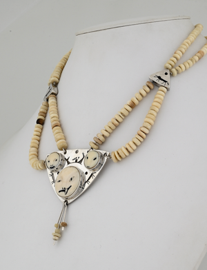 Wolf/Killer Whale Transformation Necklace by Denise Wallace