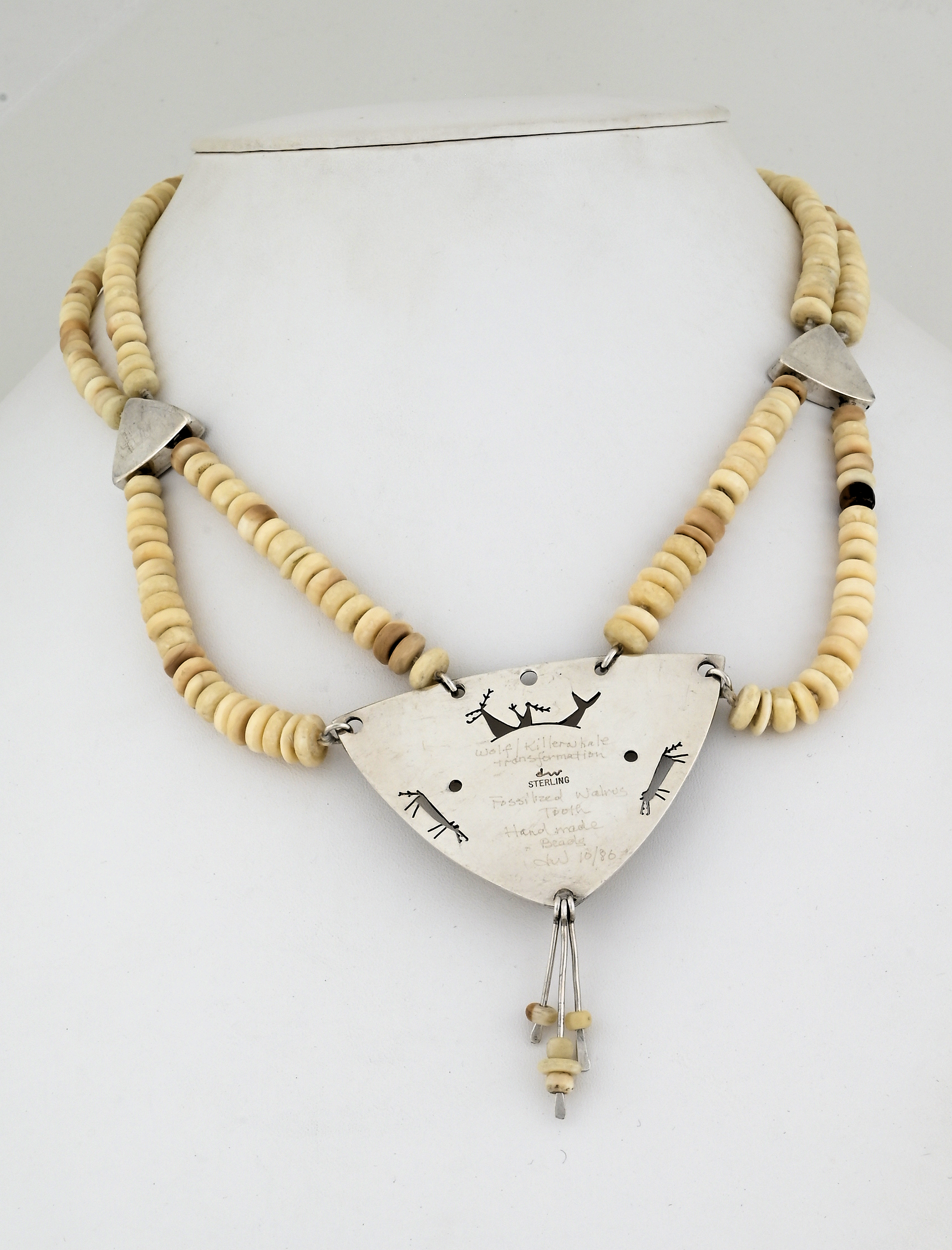 Wolf/Killer Whale Transformation Necklace by Denise Wallace