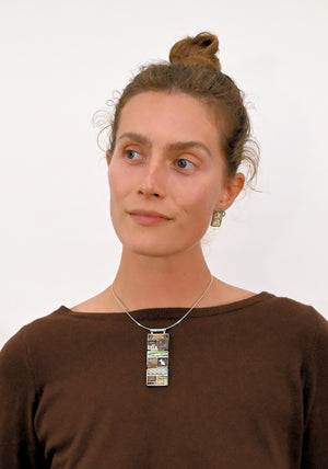 Pendant with Sea Scenes by Dawn Wallace Kulberg
