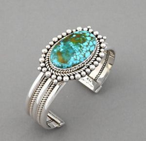 Bracelet with Kingman Turquoise by Artie Yellowhorse