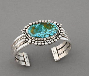 Bracelet with Kingman Turquoise by Artie Yellowhorse