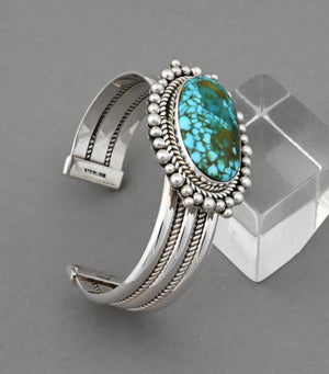 Bracelet with Kingman Turquoise by Artie Yellowhorse