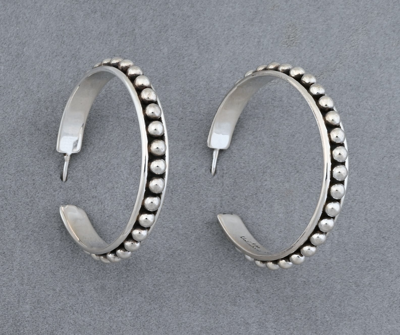 Earrings with Large Hoops by Artie Yellowhorse