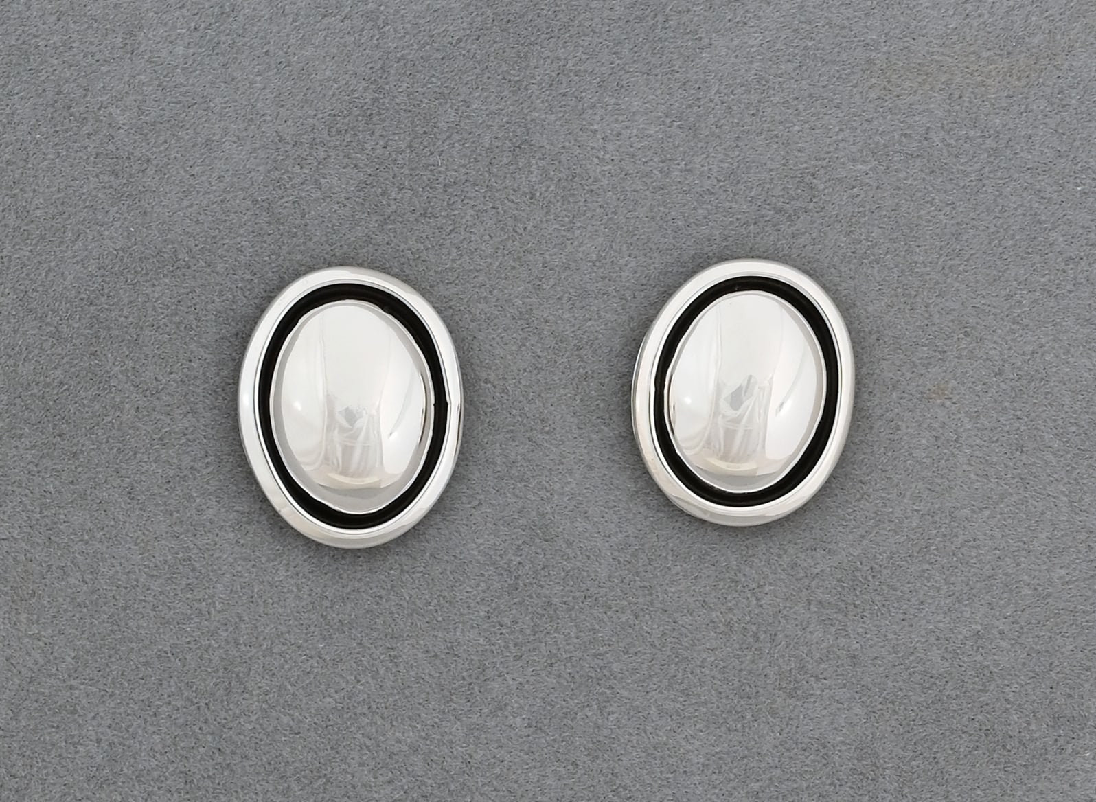 Earrings with Oval Dome Posts by Artie Yellowhorse