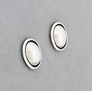 Earrings with Oval Dome Posts by Artie Yellowhorse