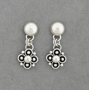 Earrings with Flower Drops by Artie Yellowhorse