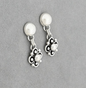 Earrings with Flower Drops by Artie Yellowhorse