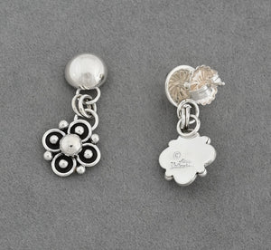 Earrings with Flower Drops by Artie Yellowhorse