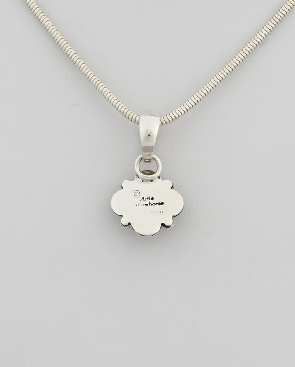Pendant with Small Flower by Artie Yellowhorse