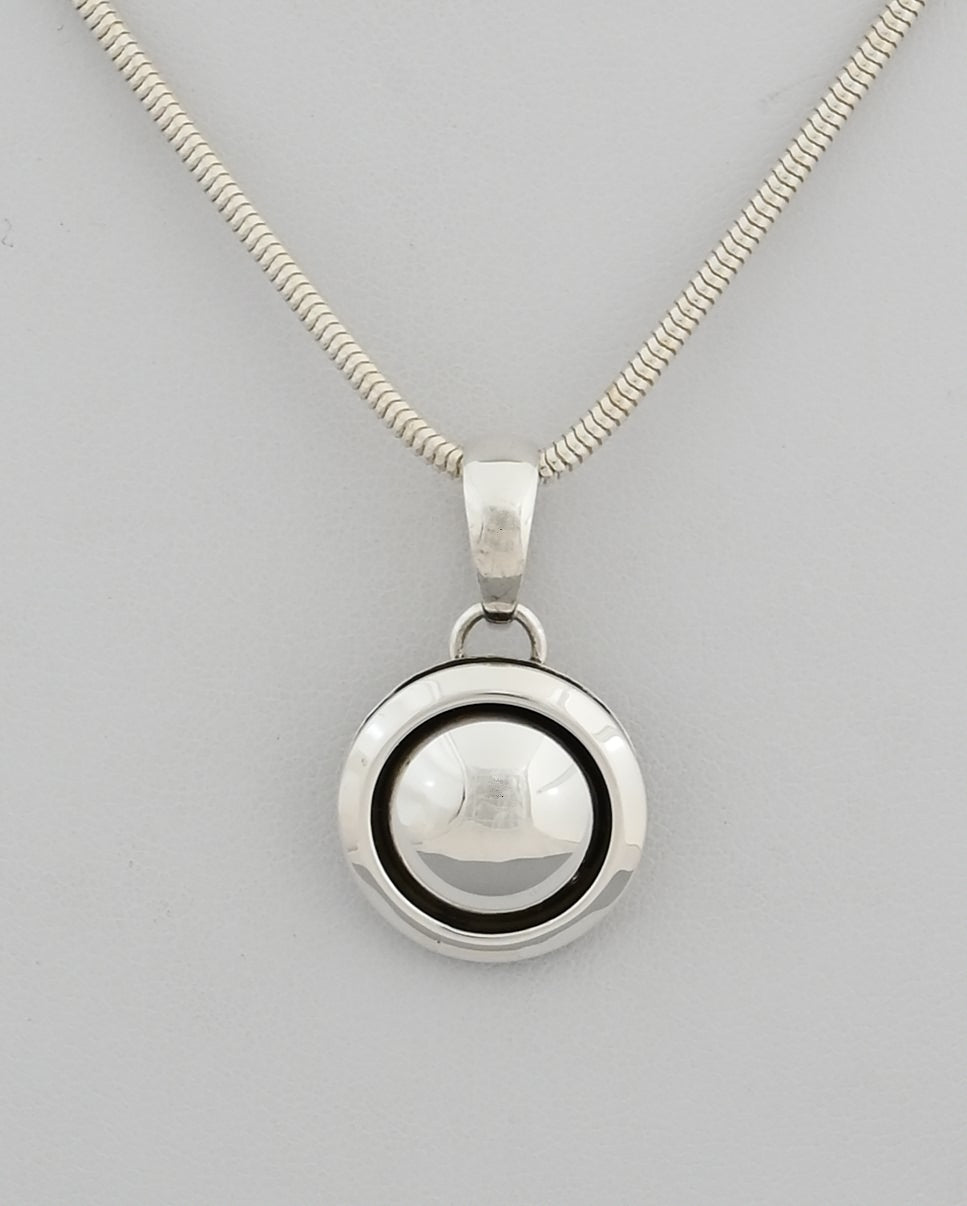 Pendant with Circular Dome by Artie Yellowhorse