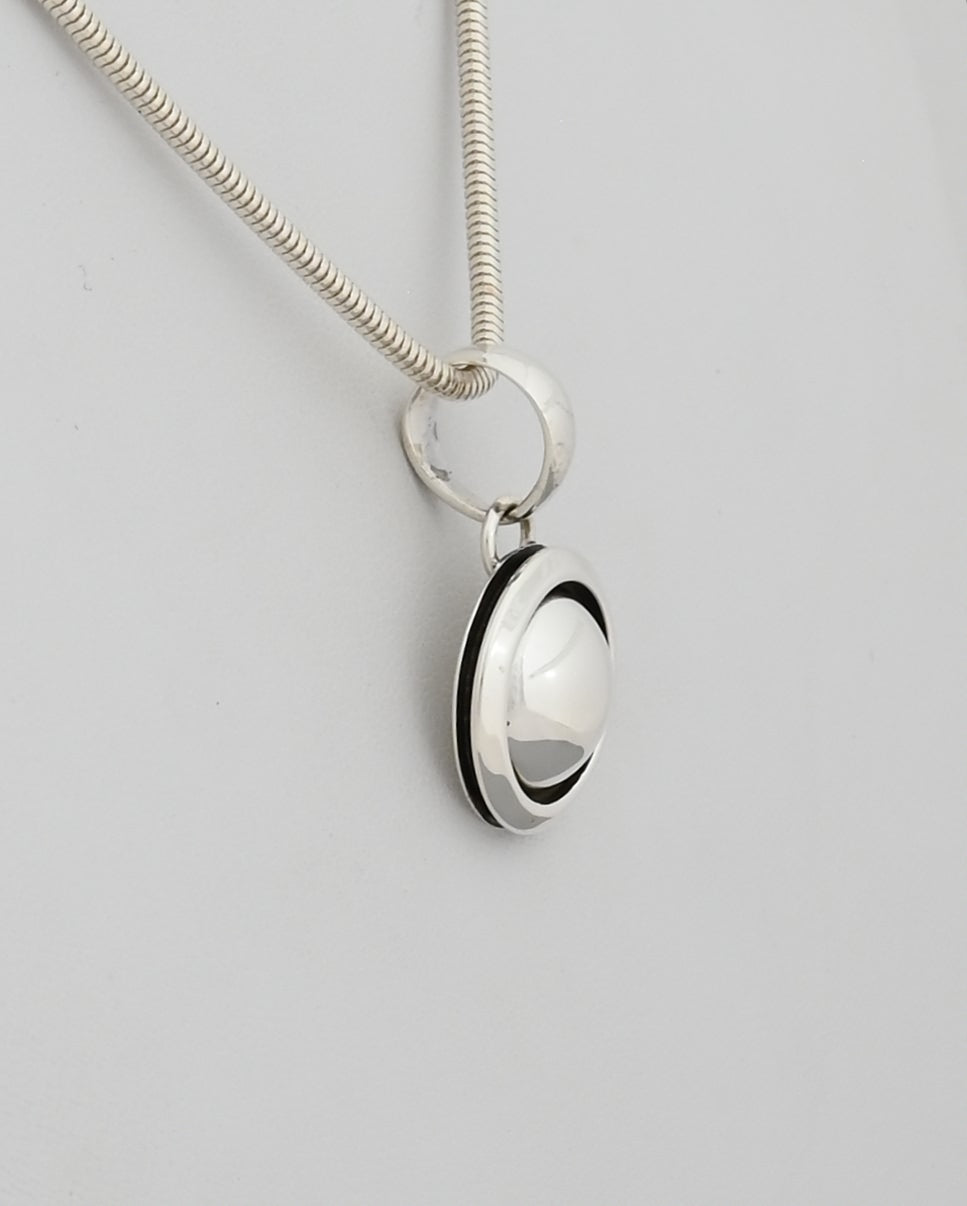 Pendant with Circular Dome by Artie Yellowhorse