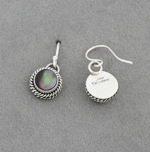 Earrings with Abalone Drops by Artie Yellowhorse (Small!)